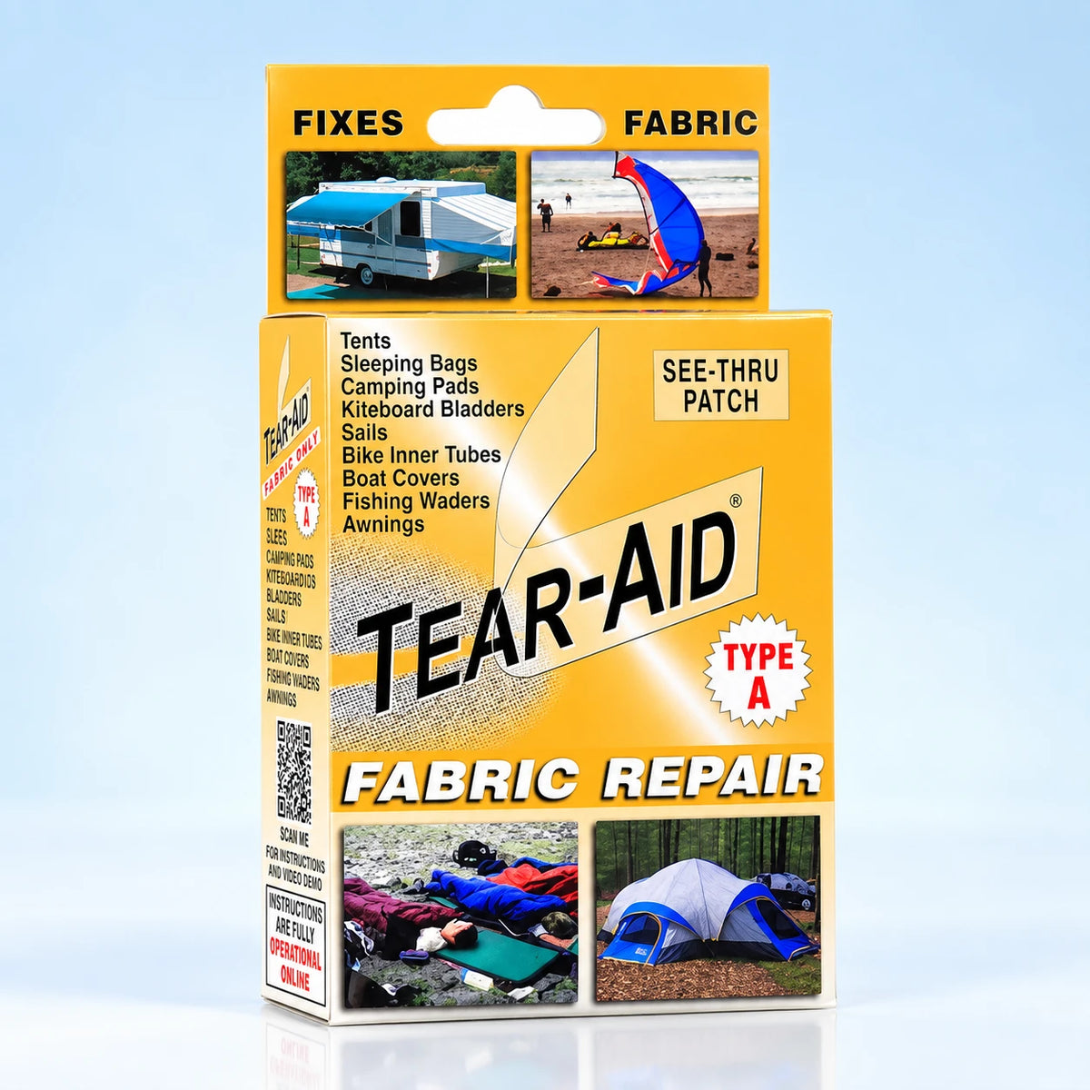 TEAR-AID® Repair Patch Kit – Vinyl & Fabric Spa Cover Repair (Type A & B)