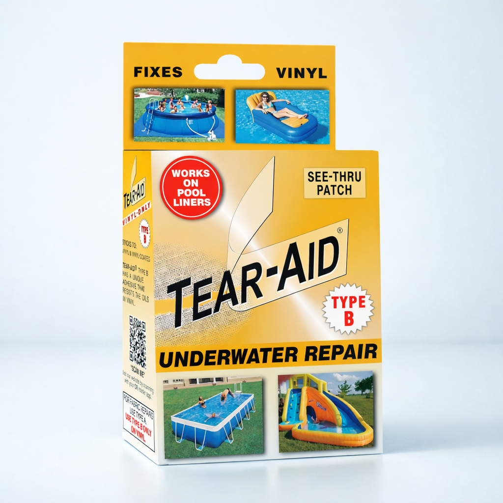 TEAR-AID Type B Underwater Repair Patch for spa covers and pool liners
