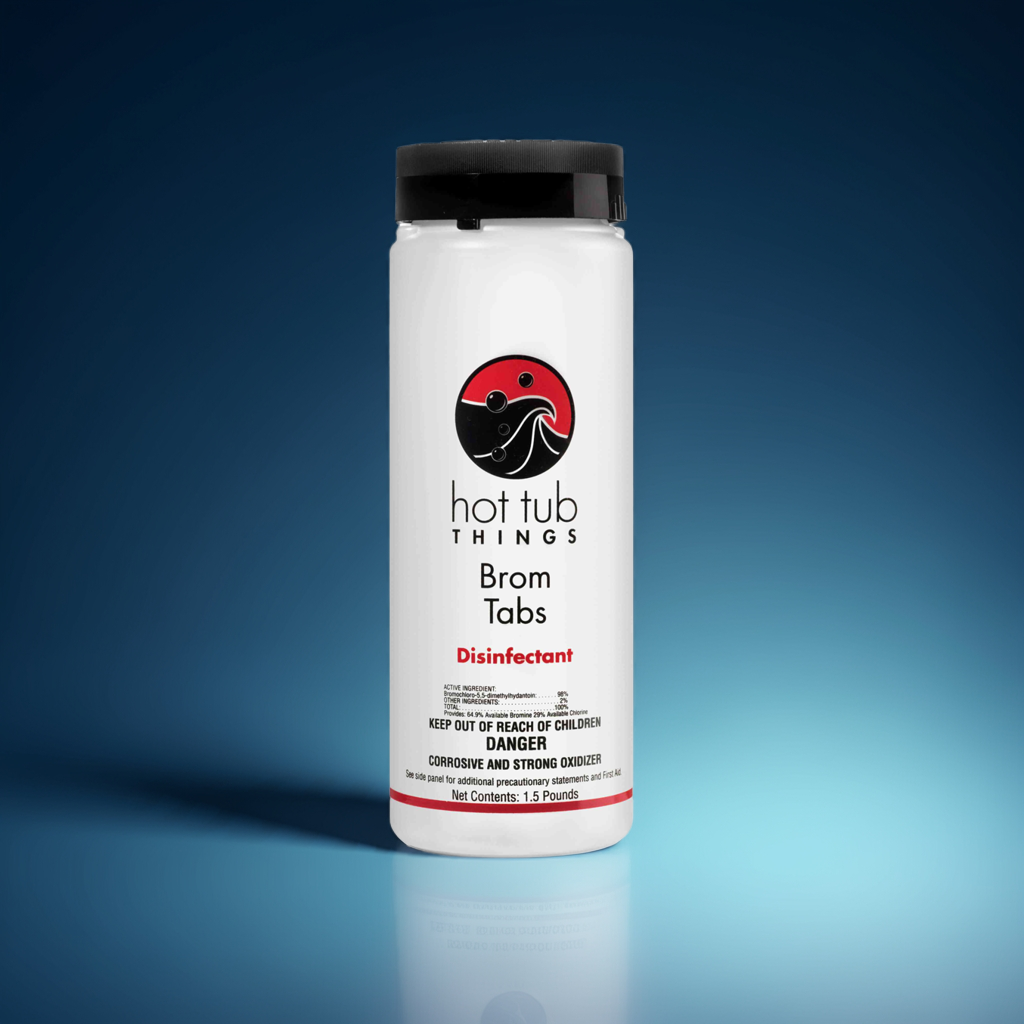 Hot Tub Things® Bromine Tablets for Spas – 1.5 lb, Low-Odor Sanitizer