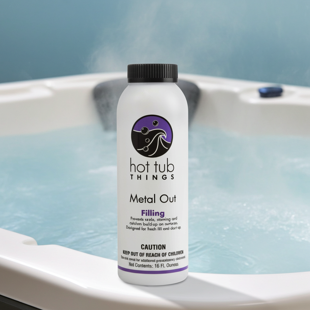 Hot Tub Things® Metal Out (16 fl oz) – Spa & Hot Tub Stain & Scale Preventer