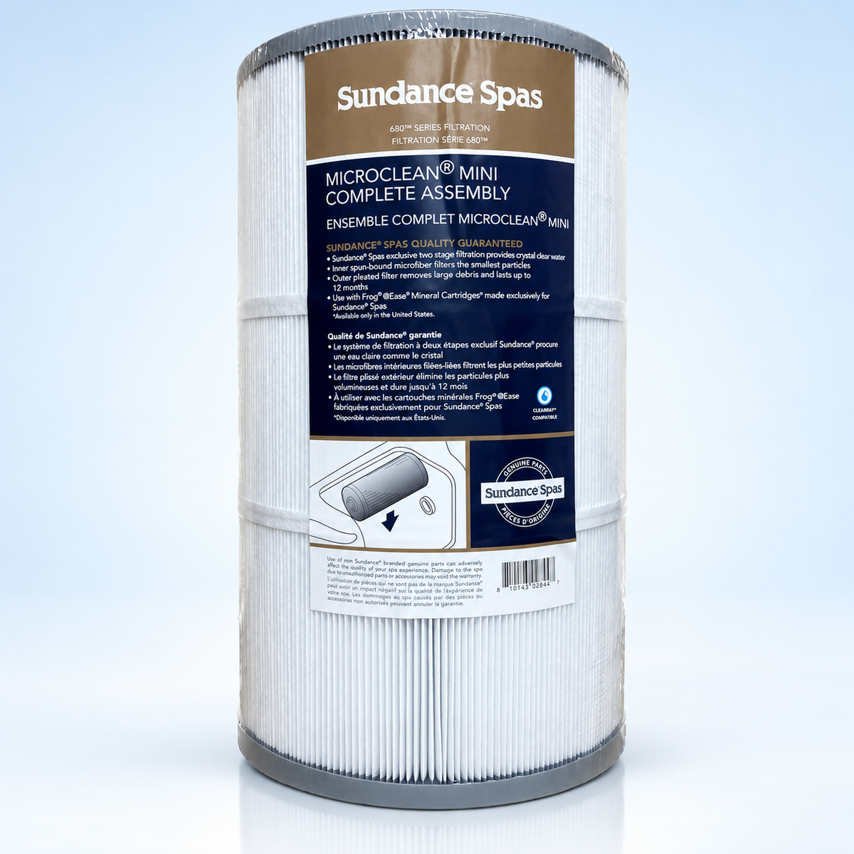 Sundance 680 Series MicroClean Mini Filter Cartridge Assembly, part 6541-460S