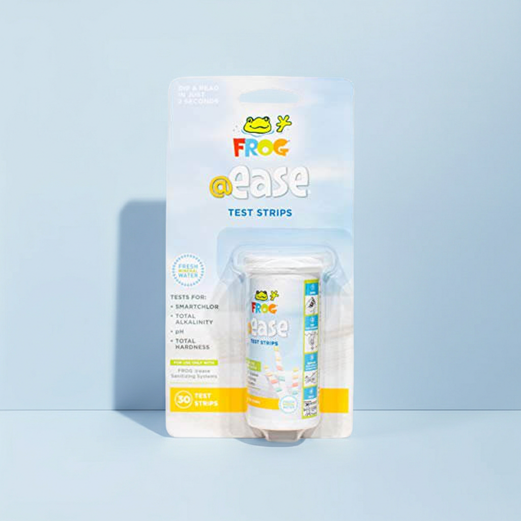 FROG @Ease Test Strips for Hot Tubs and Swim Spas - Test Strip with Out Indicator for FROG @Ease SmartChlor Cartridges, pH, Total Alkalinity and Total Hardness - 30 Test Strips