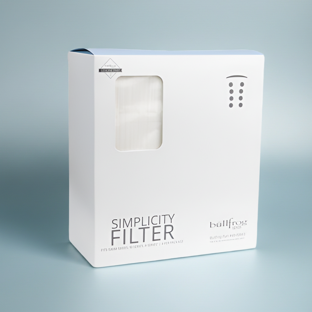 Filtros planos Bullfrog Spas® Simplicity® – Paquete de 4 para las series M, Swim y A (2023-presente) | Pieza n.° 10-00814