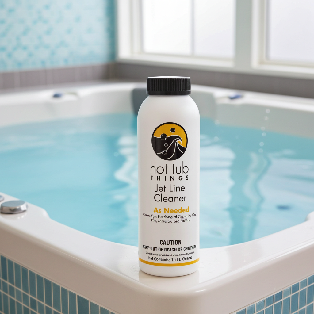 Limpiador de líneas de chorro Hot Tub Things® (16 onzas líquidas): limpiador de plomería para spas y jacuzzis 