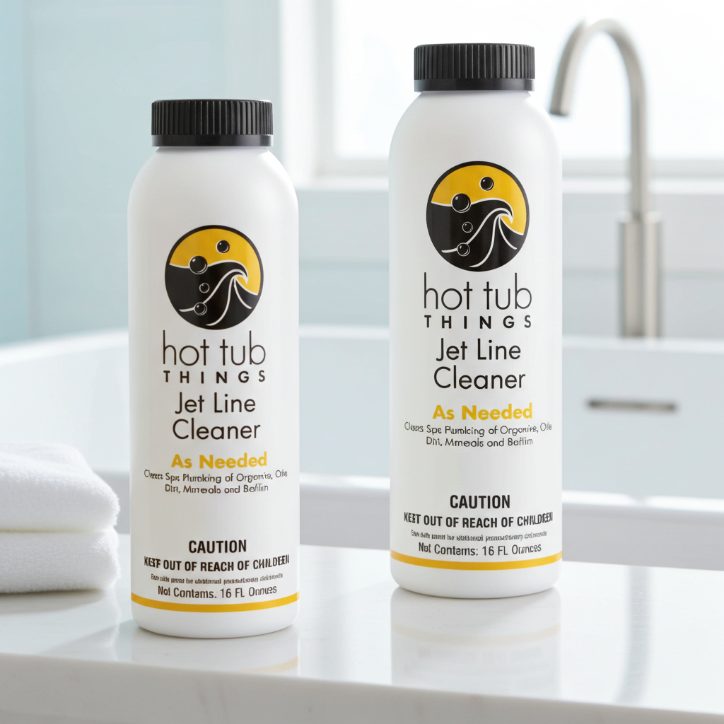 Limpiador de líneas de chorro Hot Tub Things® (16 onzas líquidas): limpiador de plomería para spas y jacuzzis 