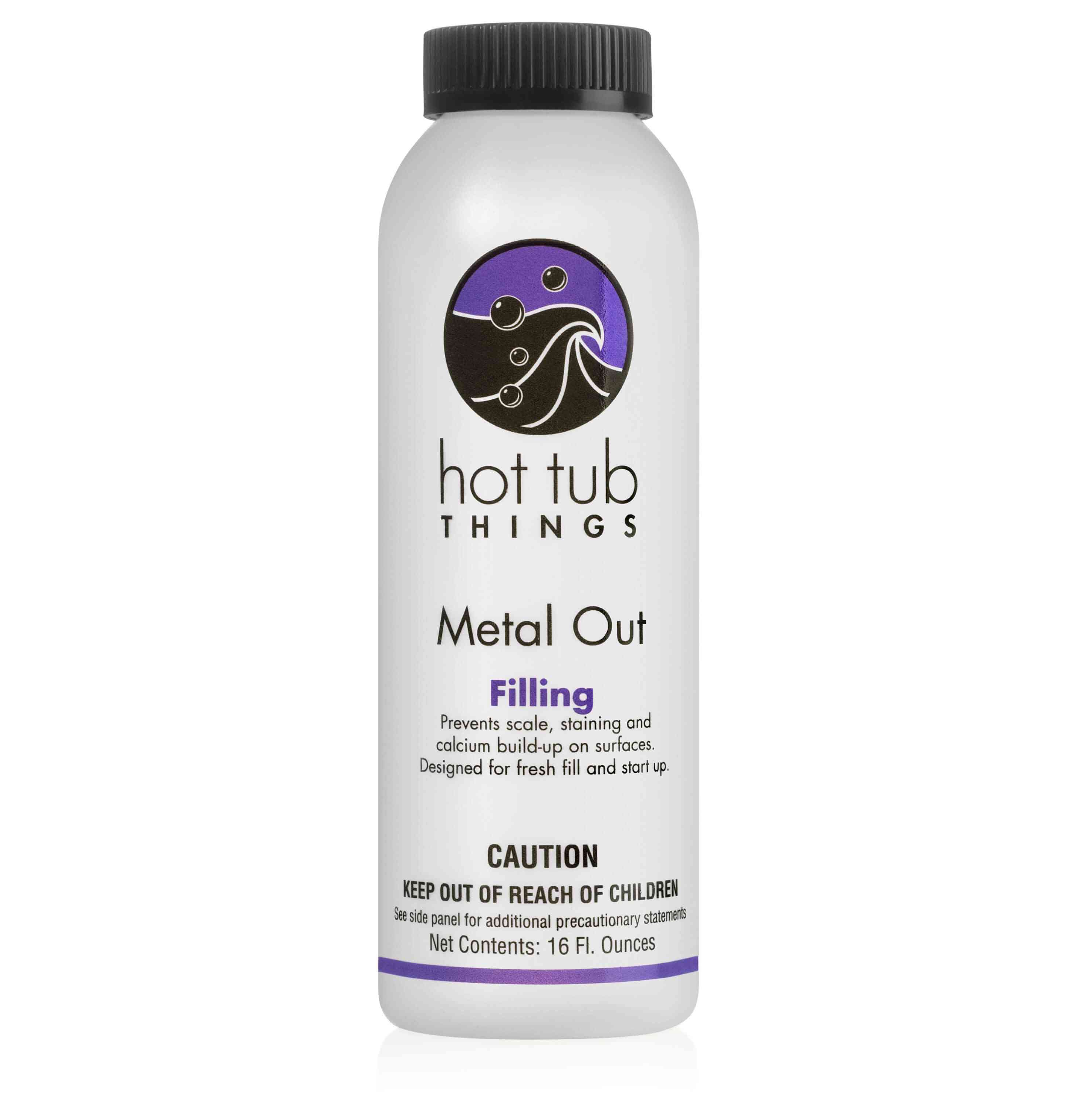 Hot Tub Things® Metal Out (16 fl oz) – Spa & Hot Tub Stain & Scale Preventer