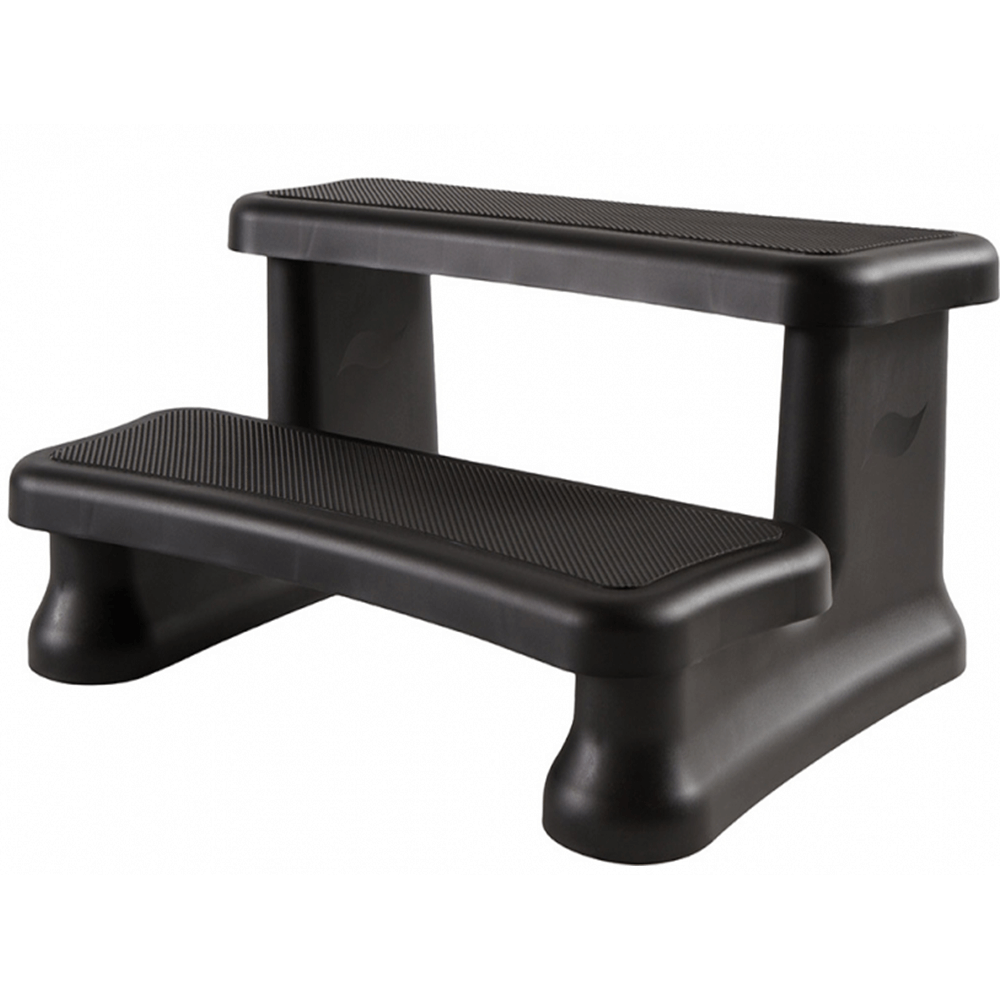 SmartStep Deluxe Spa Step (Black) – Wide, Non‑Slip, Durable