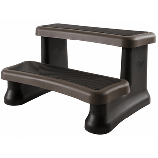 Escalón de spa SmartStep Deluxe (Portobello): ancho, antideslizante y resistente a la intemperie 
