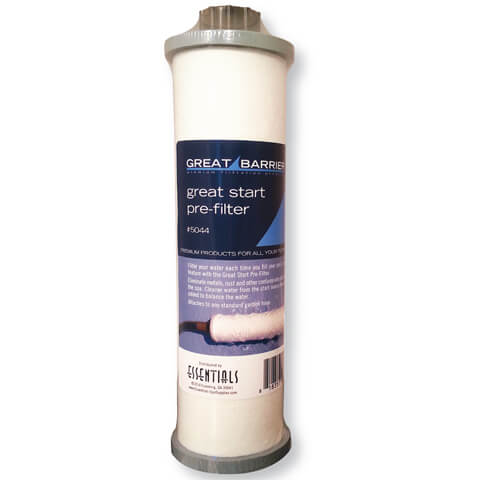 Great Start Pre‑Filter – Hose‑End Spa & Hot Tub Fill Filter, Removes 90% Sediment & Metals